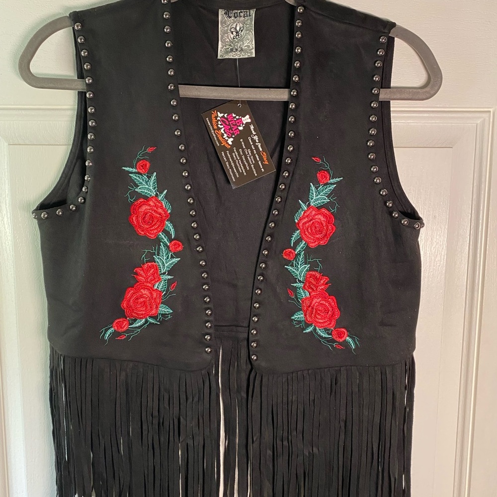 Vocal Black Garment with Intricate Design